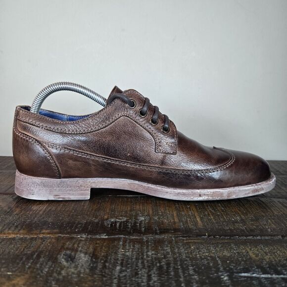 NEW Bed Stu Sandro Wingtip Mens Size 8.5 Oxford Rustic Leather Distressed Shoes - Picture 8 of 11